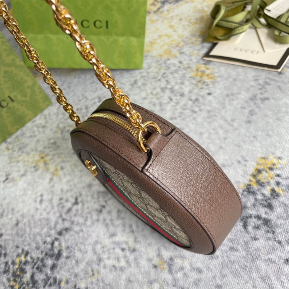 Ophidia GG mini round shoulder bag - 图片 4