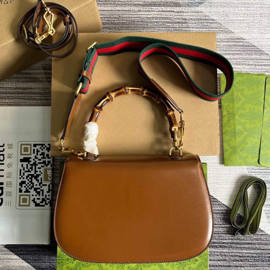 GUCCI BAMBOO 1947 MEDIUM TOP HANDLE BAG - 图片 4