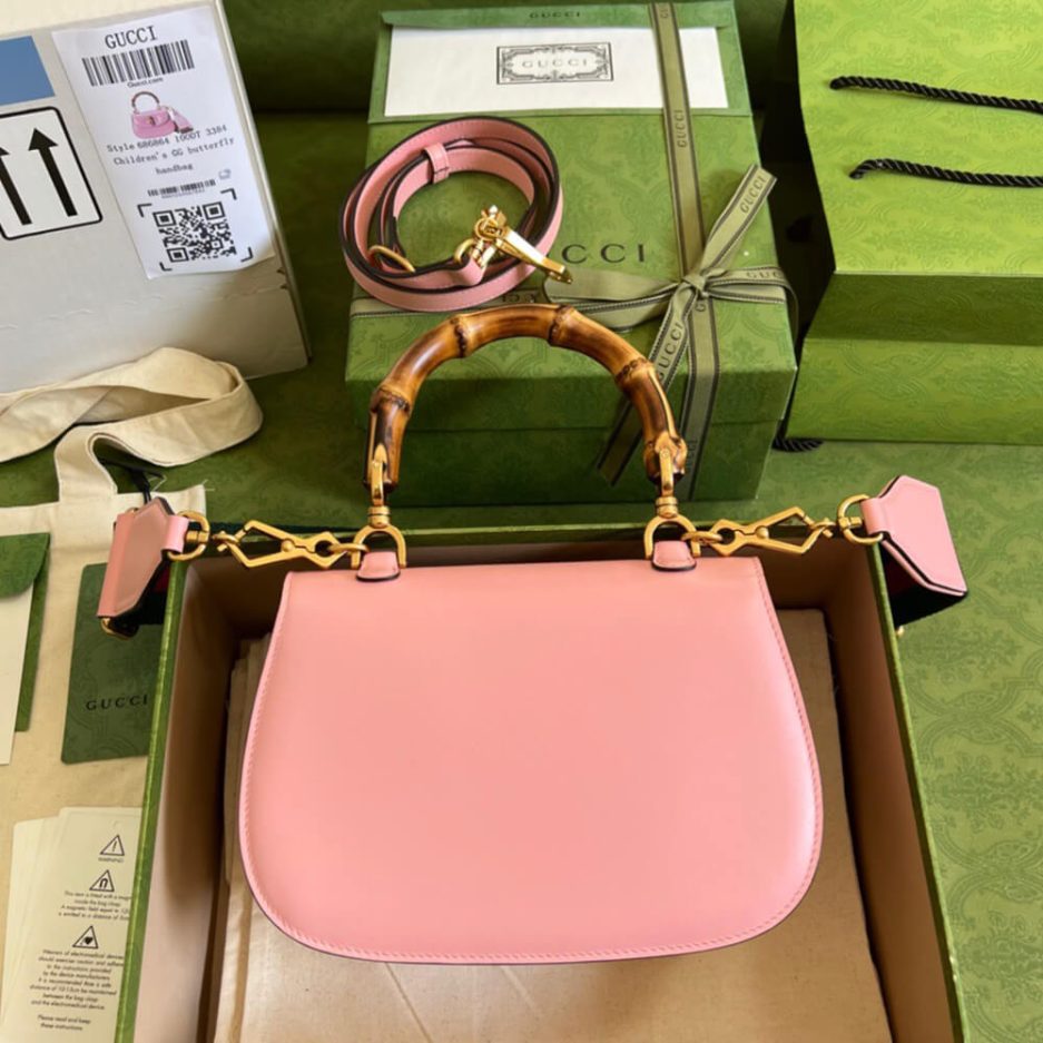 GUCCI BAMBOO 1947 JUMBO GG SMALL TOP HANDLE BAG - 图片 4