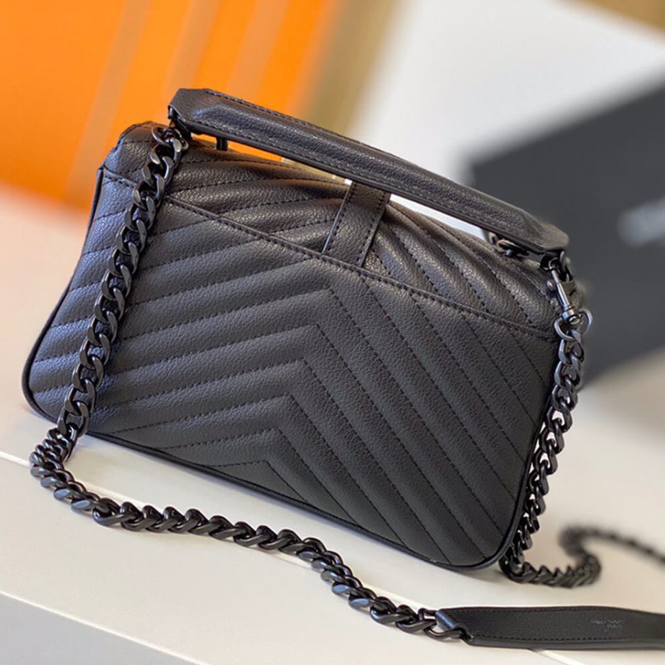 Saint Laurent College quilted-leather satchel bag - 图片 4