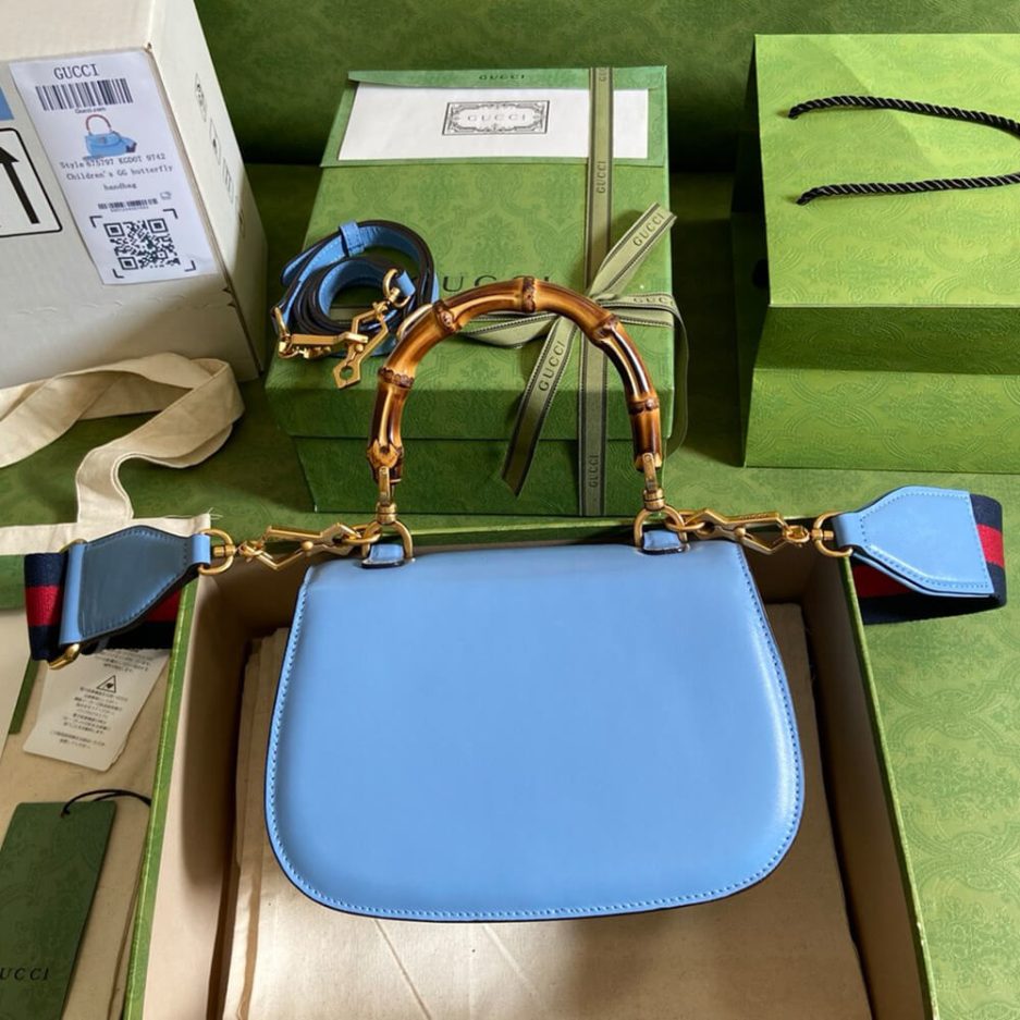 GUCCI BAMBOO 1947 JUMBO GG SMALL TOP HANDLE BAG - 图片 4