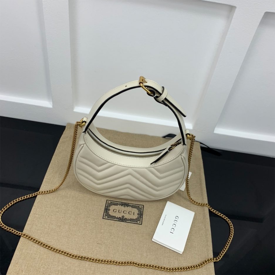 GG Marmont half-moon-shaped mini bag - 图片 4