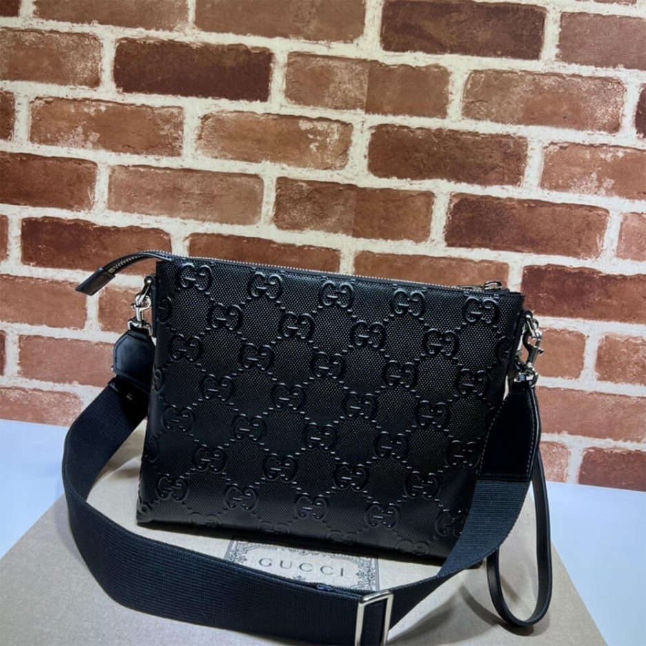 GG embossed medium messenger bag - 图片 4
