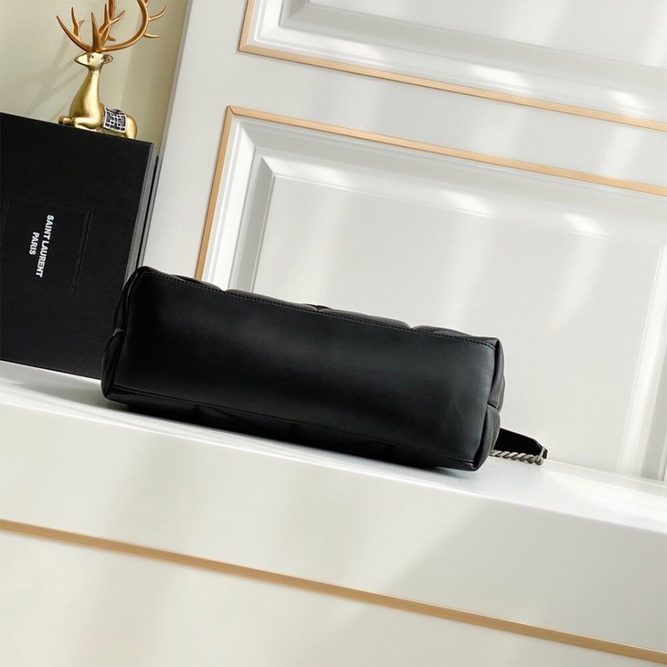 PUFFER SMALL CHAIN BAG IN QUILTED LAMBSKIN - 图片 5