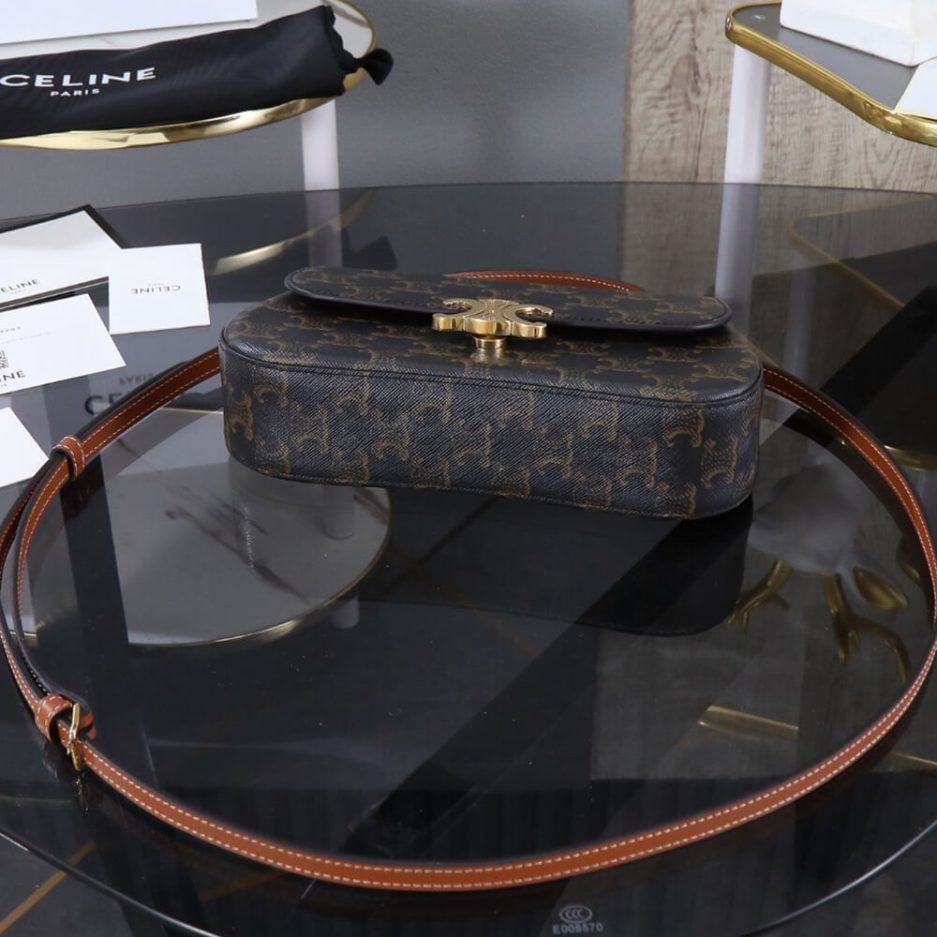 TEEN CELINE LOLA in Triomphe Canvas and Calfskin(HIGH-END GRADE) - 图片 5