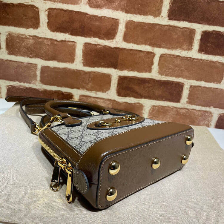 Gucci Horsebit 1955 Mini Top Handle Bag - 图片 5