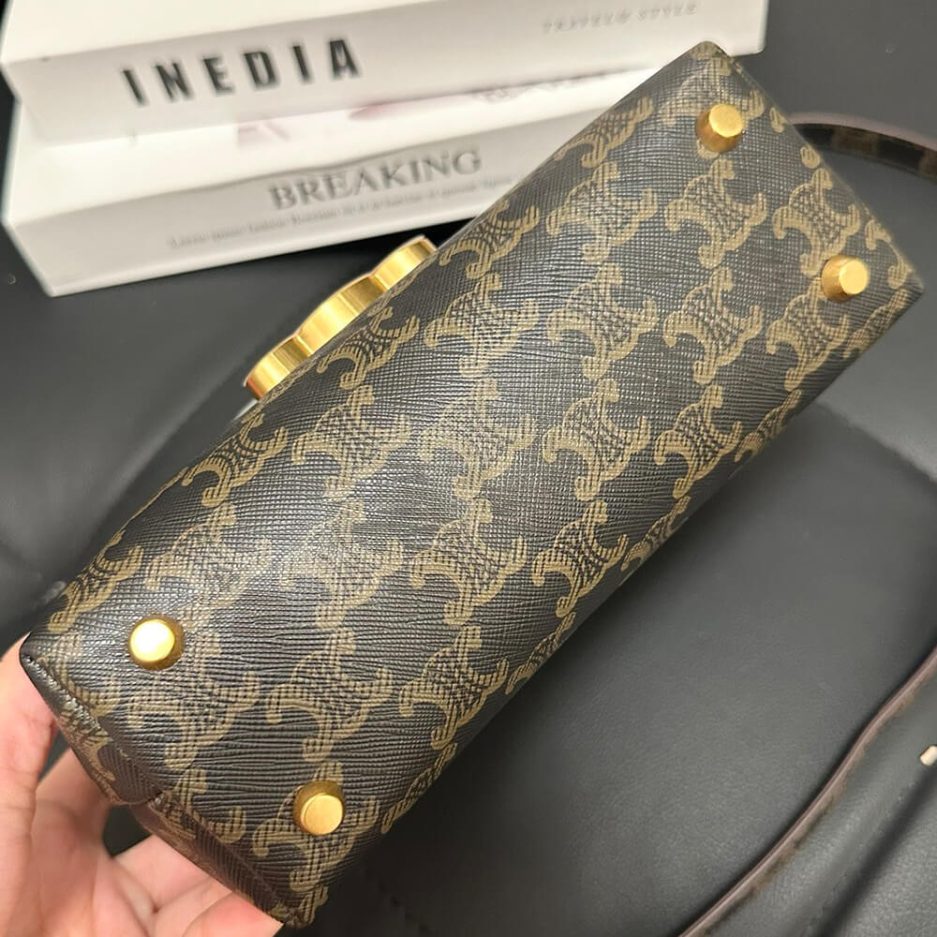 CELINE TEEN NINO BAG IN TRIOMPHE CANVAS - 图片 5