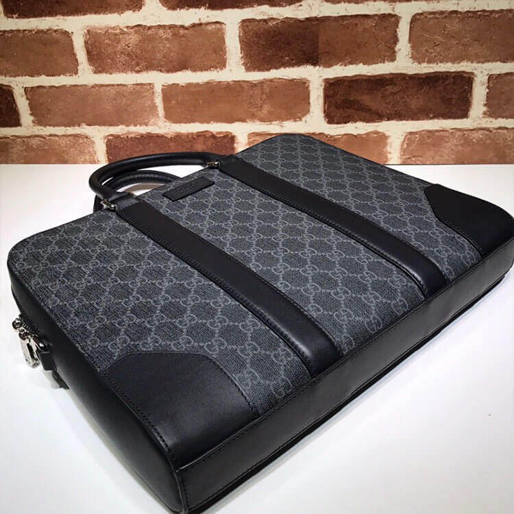 Gucci GG Black Briefcase - 图片 5