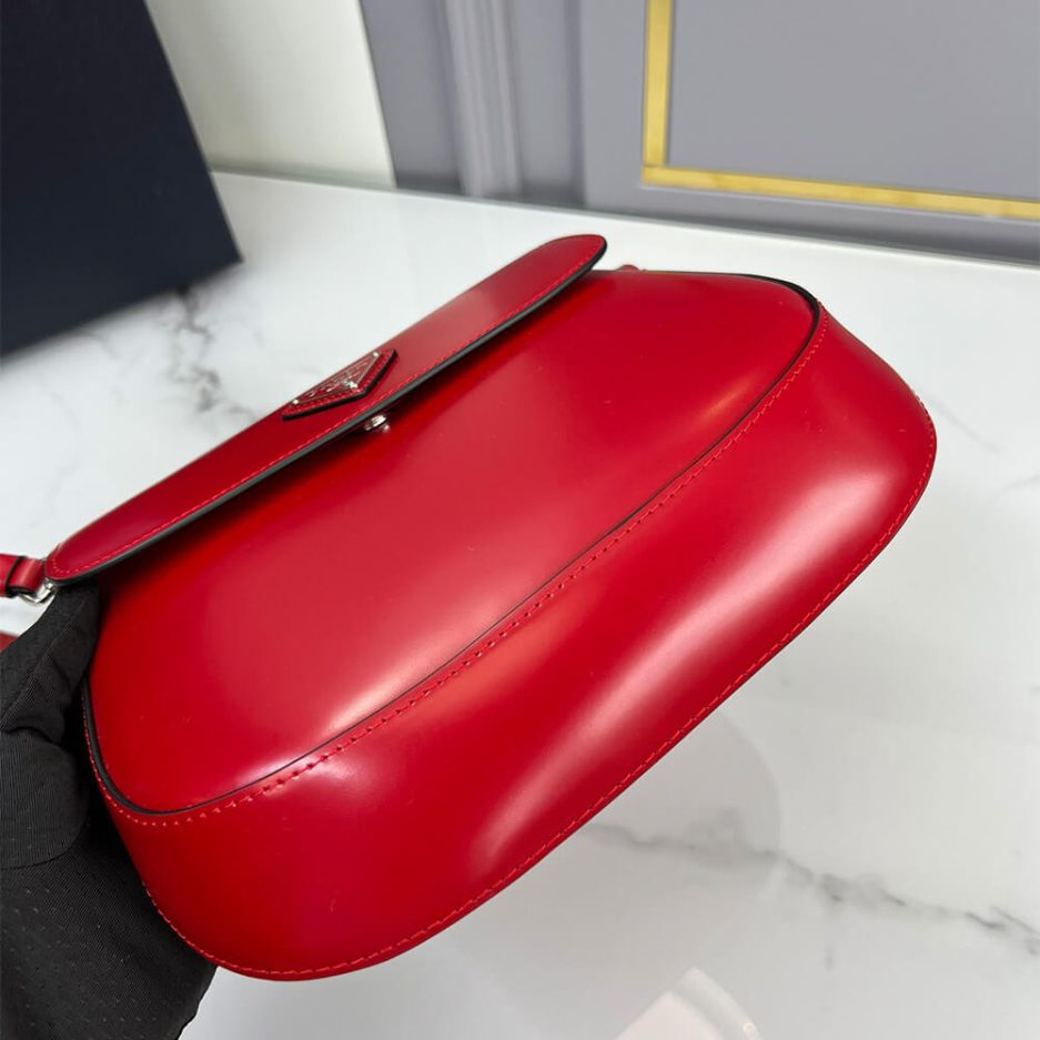 Small Prada Cleo brushed leather shoulder bag with flap - 图片 5