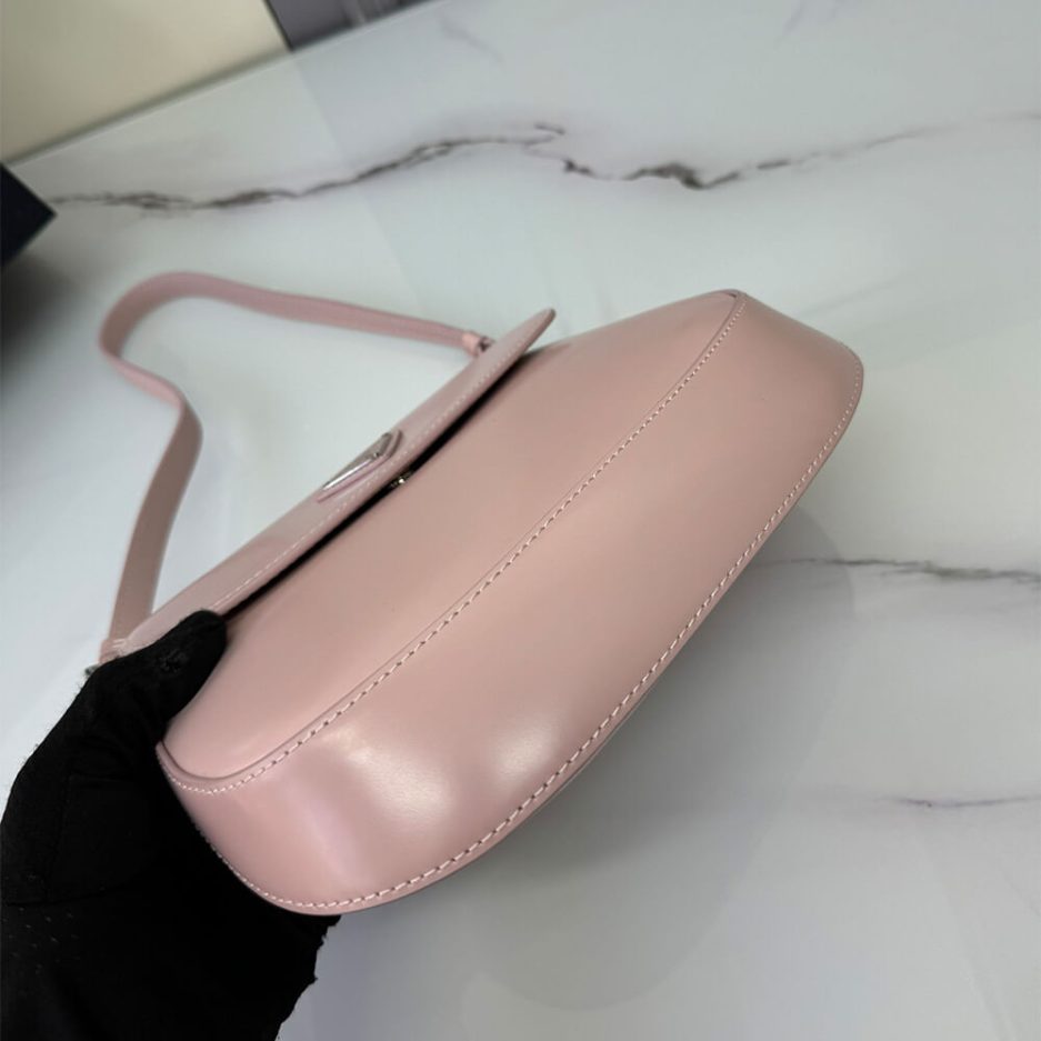 Small Prada Cleo brushed leather shoulder bag with flap - 图片 5