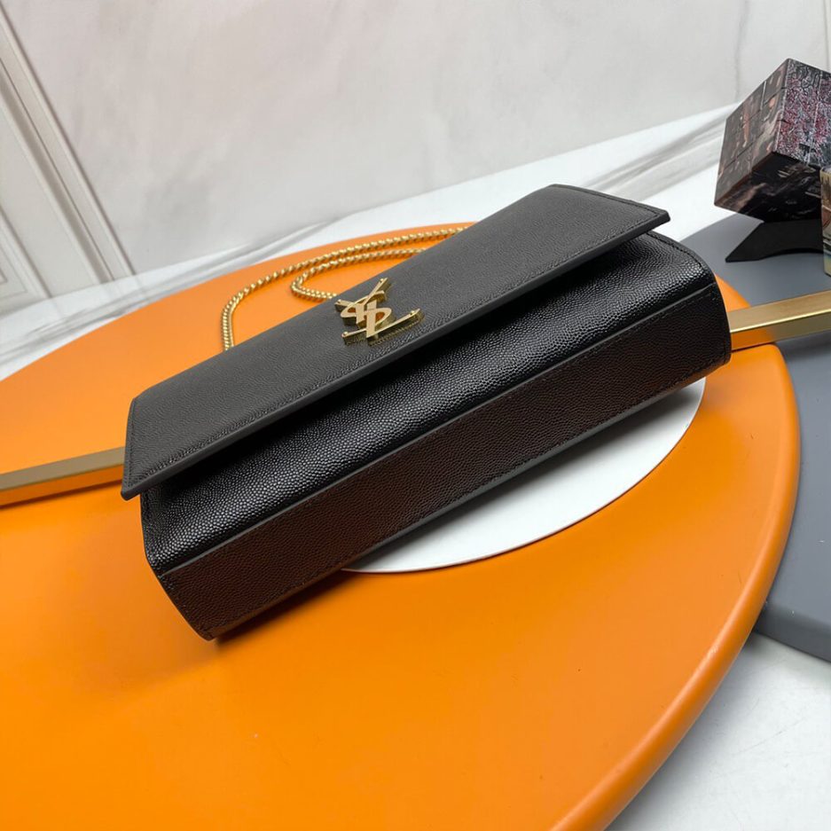 KATE MEDIUM CHAIN BAG IN GRAIN DE POUDRE EMBOSSED LEATHER - 图片 5