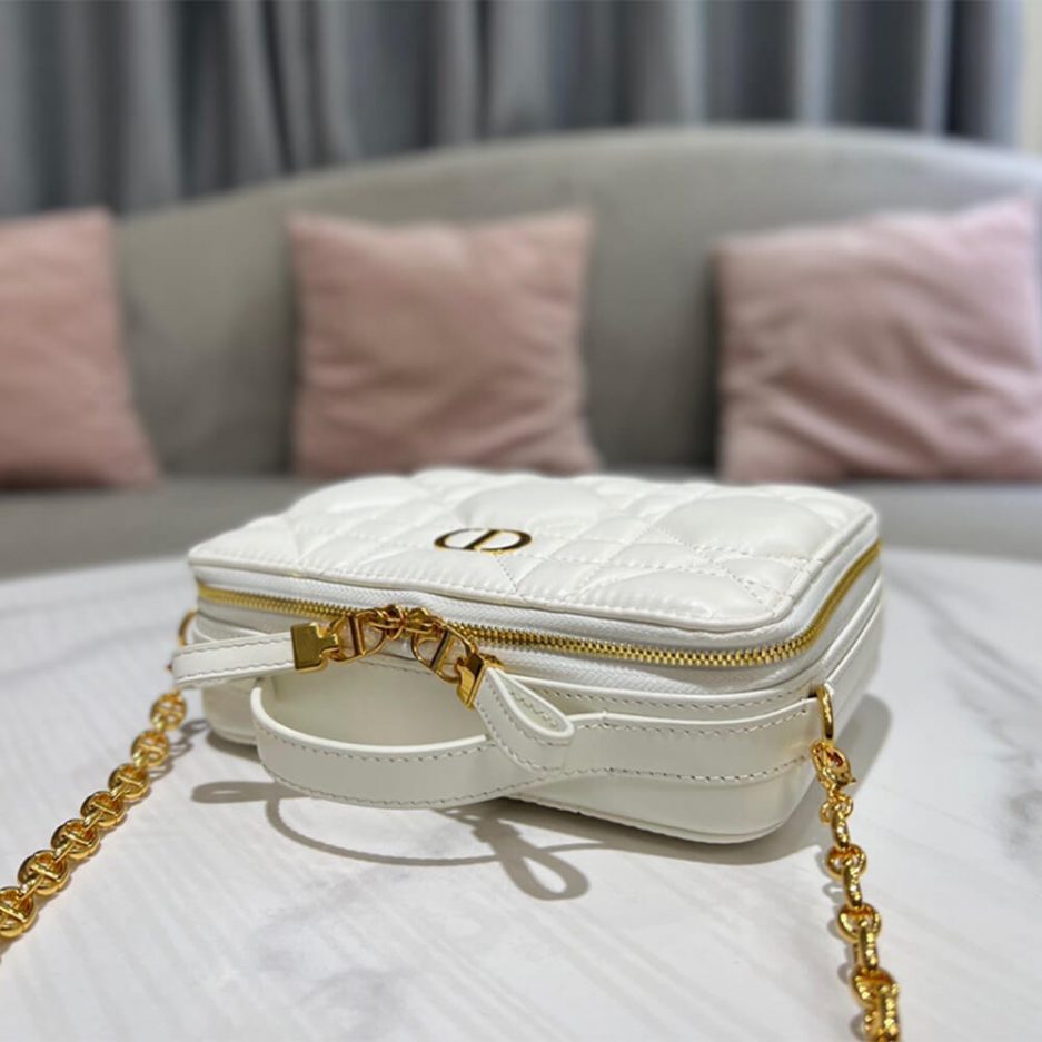 DIOR CARO BOX BAG WITH CHAIN - 图片 5