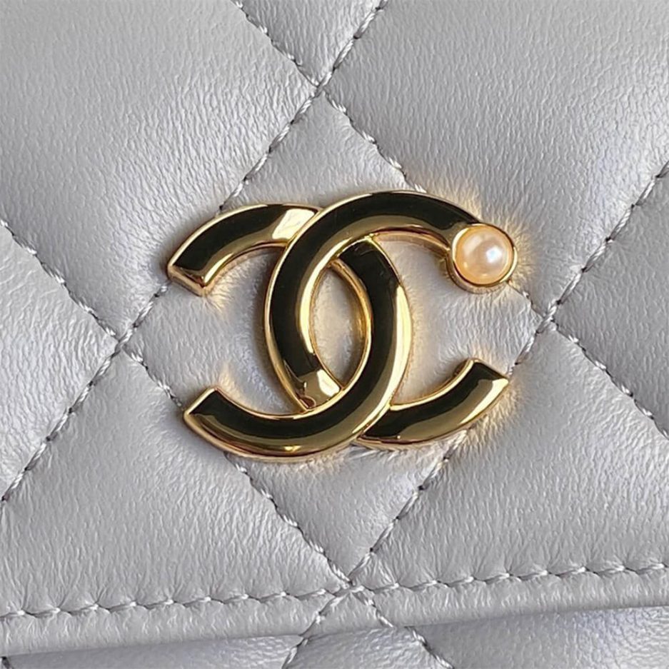 CHANEL Flap Phone Holder with Chain(HIGH-END GRADE) - 图片 5