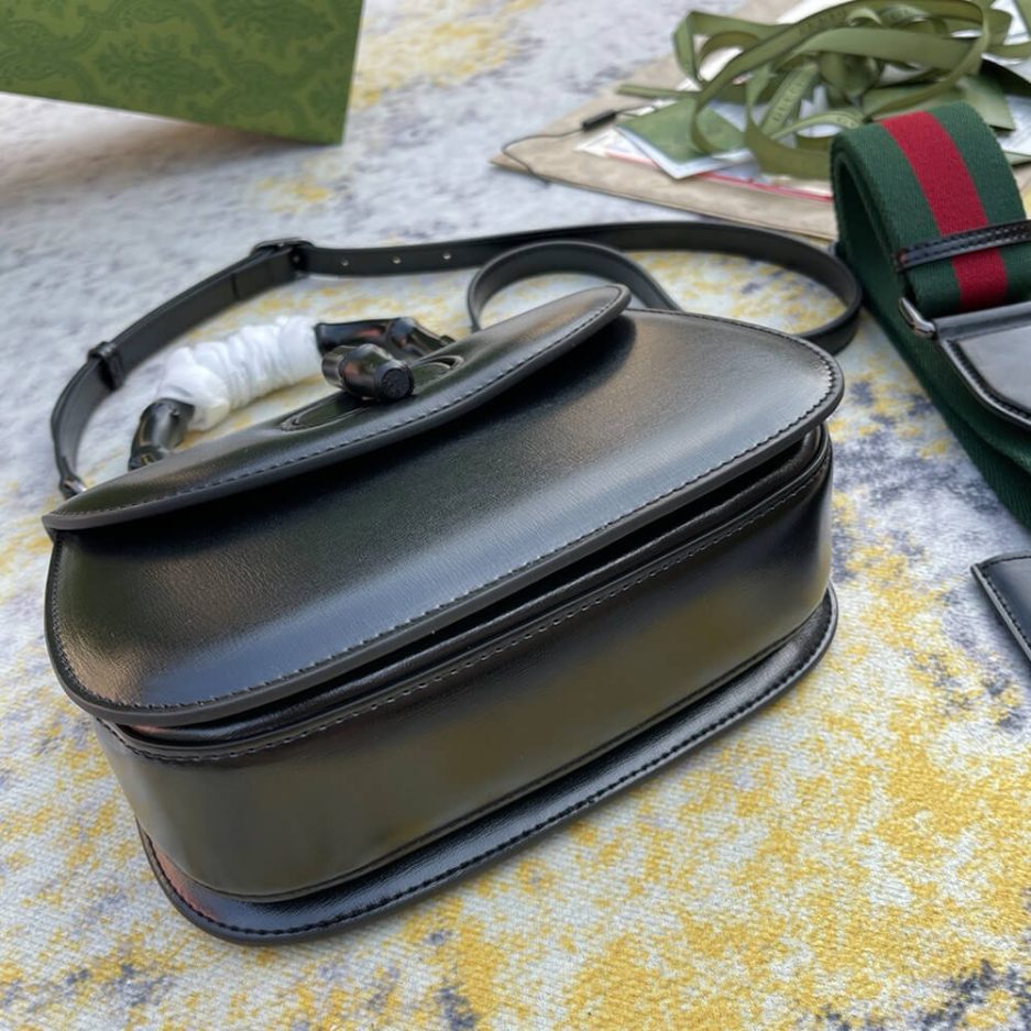 GUCCI BAMBOO 1947 JUMBO GG SMALL TOP HANDLE BAG - 图片 5
