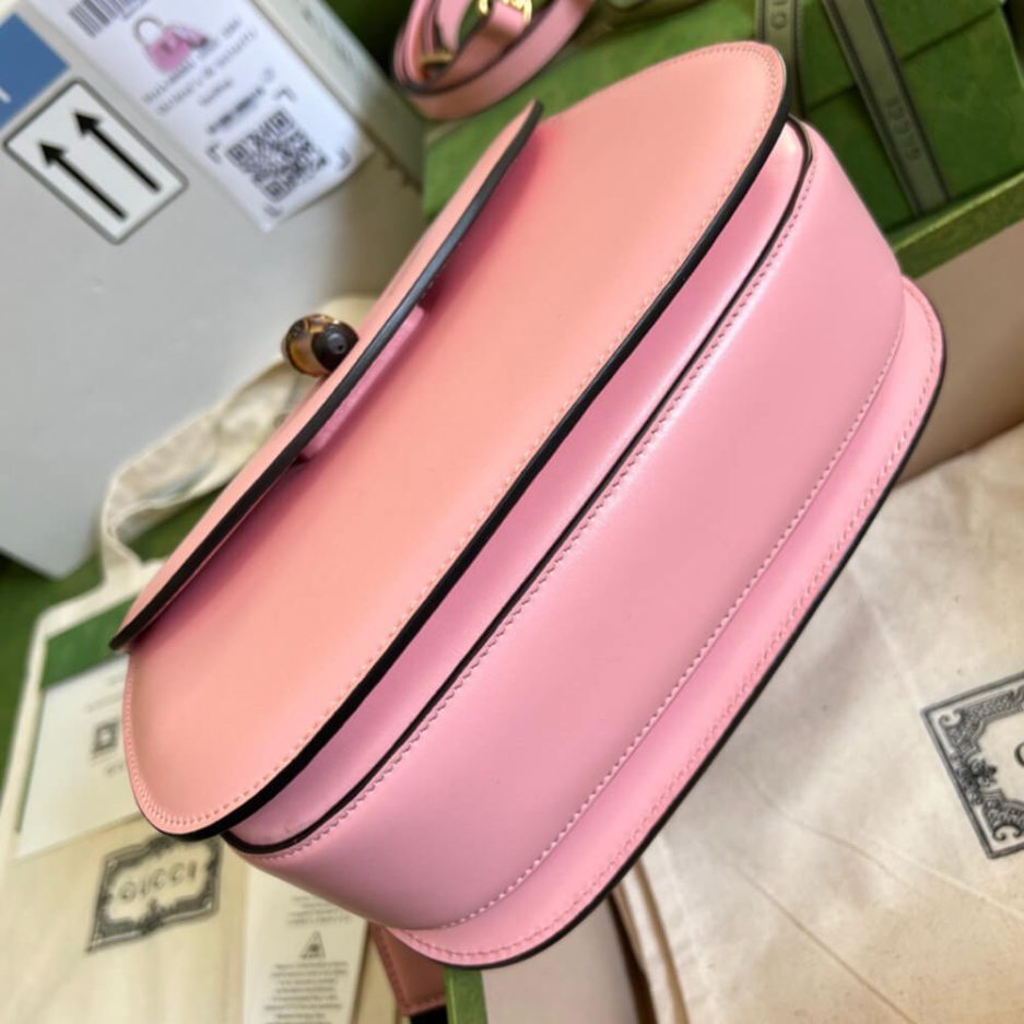 GUCCI BAMBOO 1947 JUMBO GG SMALL TOP HANDLE BAG - 图片 5