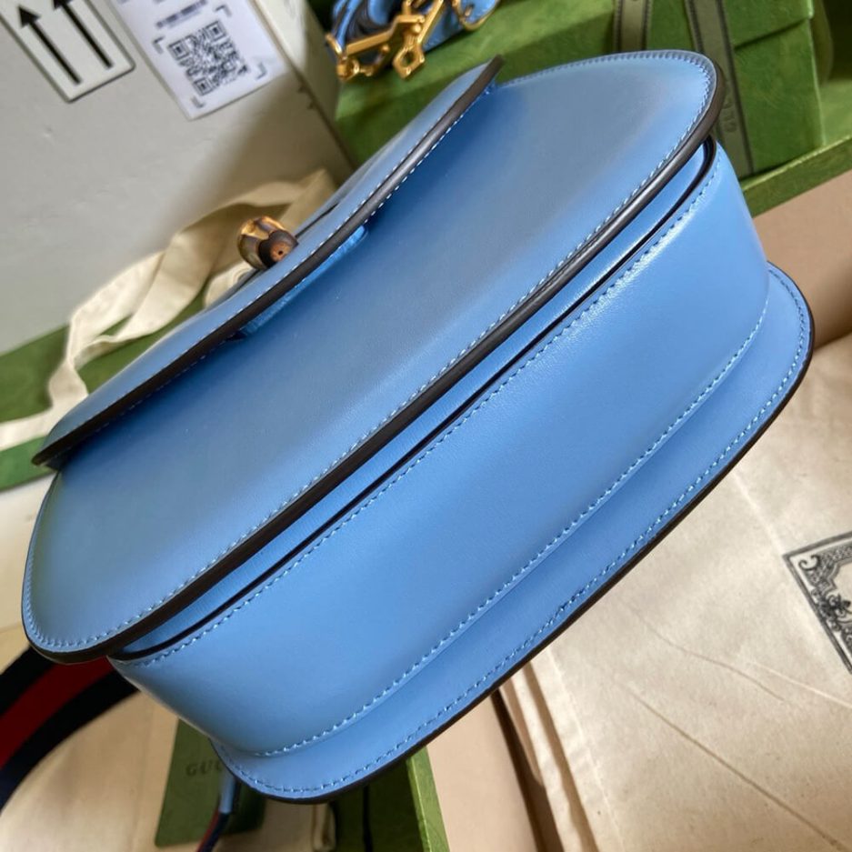 GUCCI BAMBOO 1947 JUMBO GG SMALL TOP HANDLE BAG - 图片 5