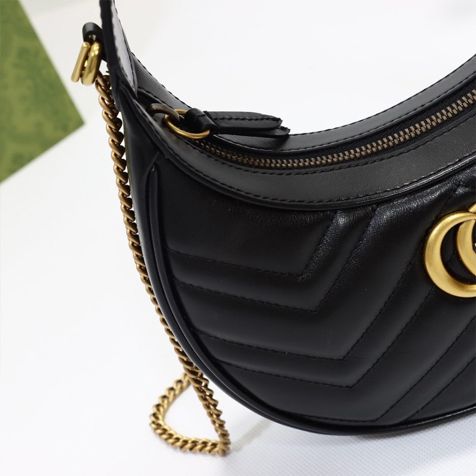 GG Marmont half-moon-shaped mini bag - 图片 5