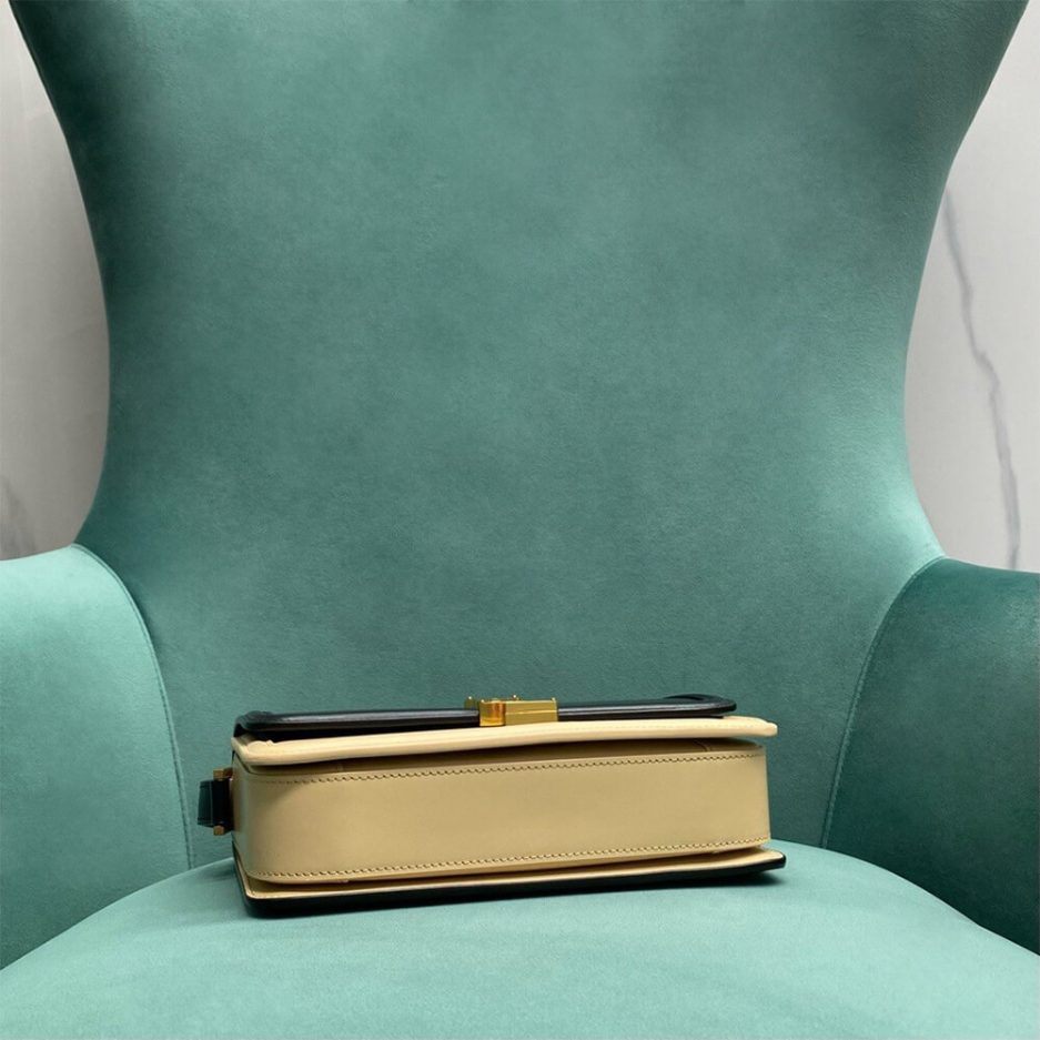 SOLFERINO MEDIUM SATCHEL IN BOX SAINT LAURENT LEATHER - 图片 5