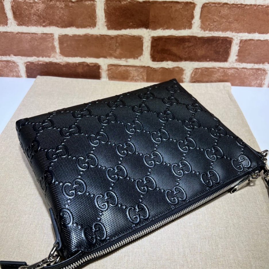 GG embossed medium messenger bag - 图片 5