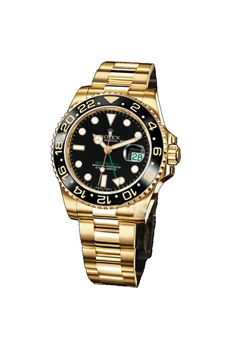 Rolex GMT-Master II Yellow Gold Automatic Green Dial Men's Watch 116718-LN-78208 - 图片 9