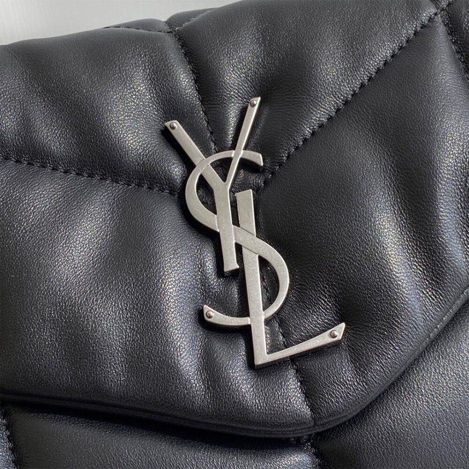 PUFFER SMALL CHAIN BAG IN QUILTED LAMBSKIN - 图片 6