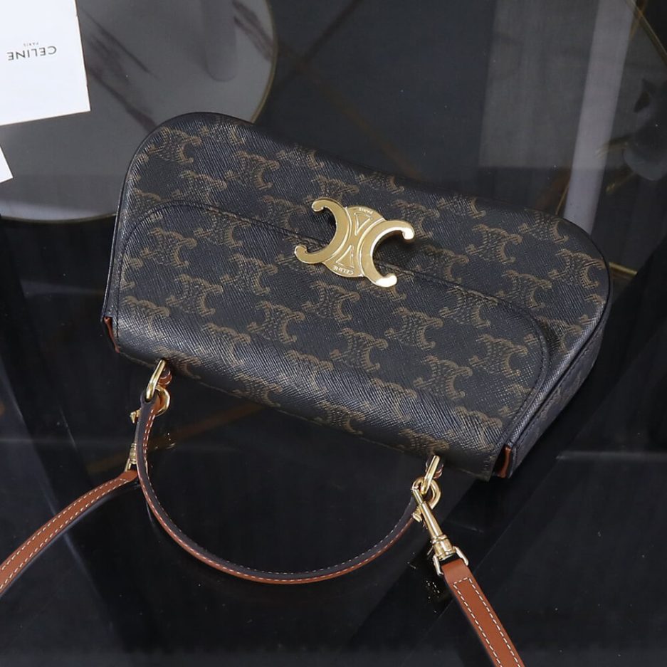 TEEN CELINE LOLA in Triomphe Canvas and Calfskin(HIGH-END GRADE) - 图片 6