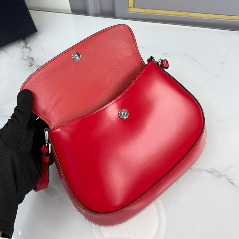 Small Prada Cleo brushed leather shoulder bag with flap - 图片 6