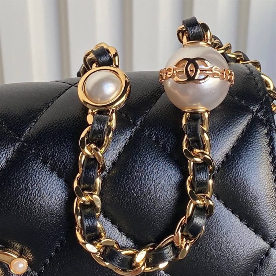 CHANEL Flap Phone Holder with Chain(HIGH-END GRADE) - 图片 6