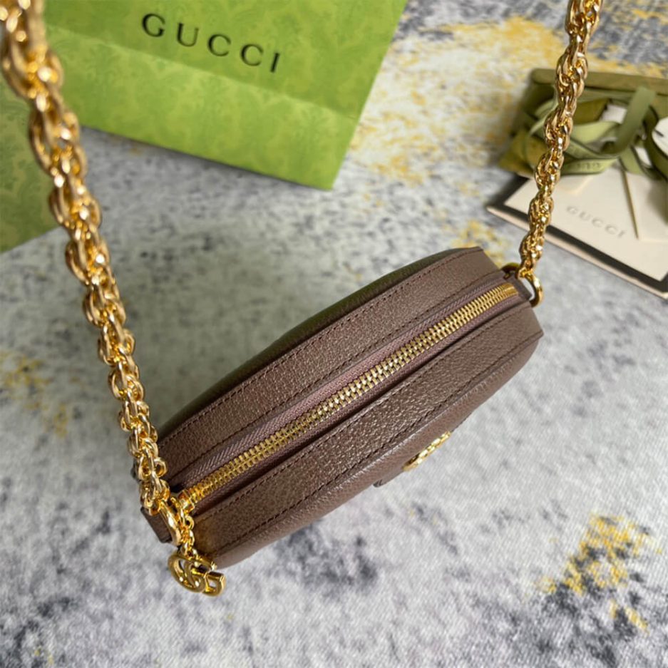Ophidia GG mini round shoulder bag - 图片 6