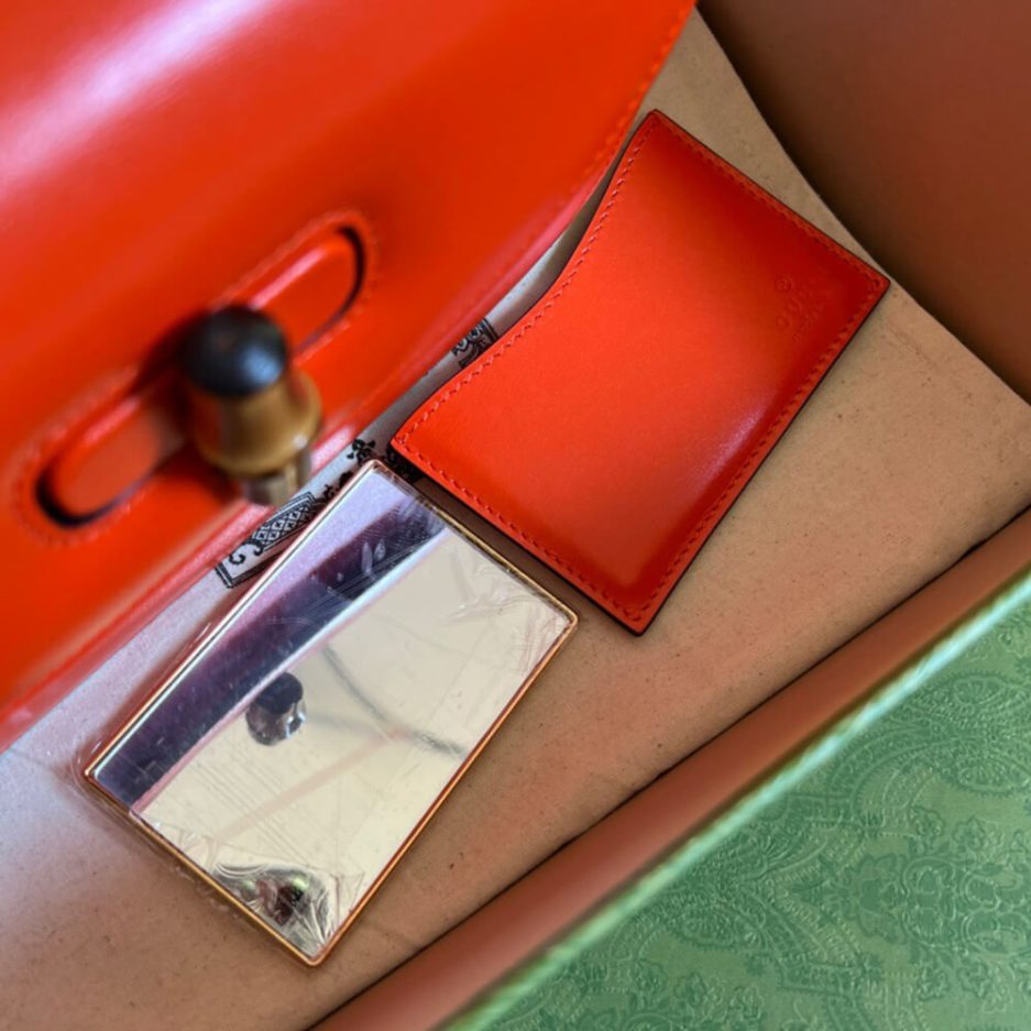 GUCCI BAMBOO 1947 JUMBO GG SMALL TOP HANDLE BAG - 图片 6