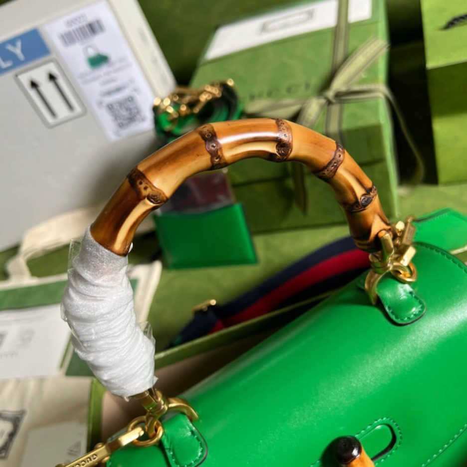 GUCCI BAMBOO 1947 JUMBO GG SMALL TOP HANDLE BAG - 图片 6