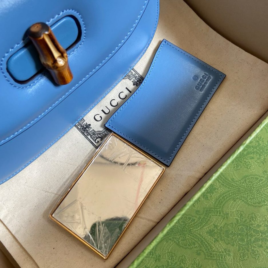 GUCCI BAMBOO 1947 JUMBO GG SMALL TOP HANDLE BAG - 图片 6