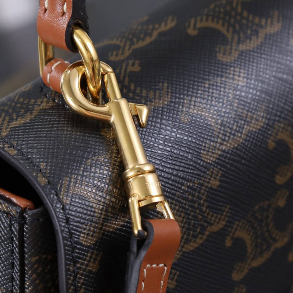 TEEN CELINE LOLA in Triomphe Canvas and Calfskin(HIGH-END GRADE) - 图片 7