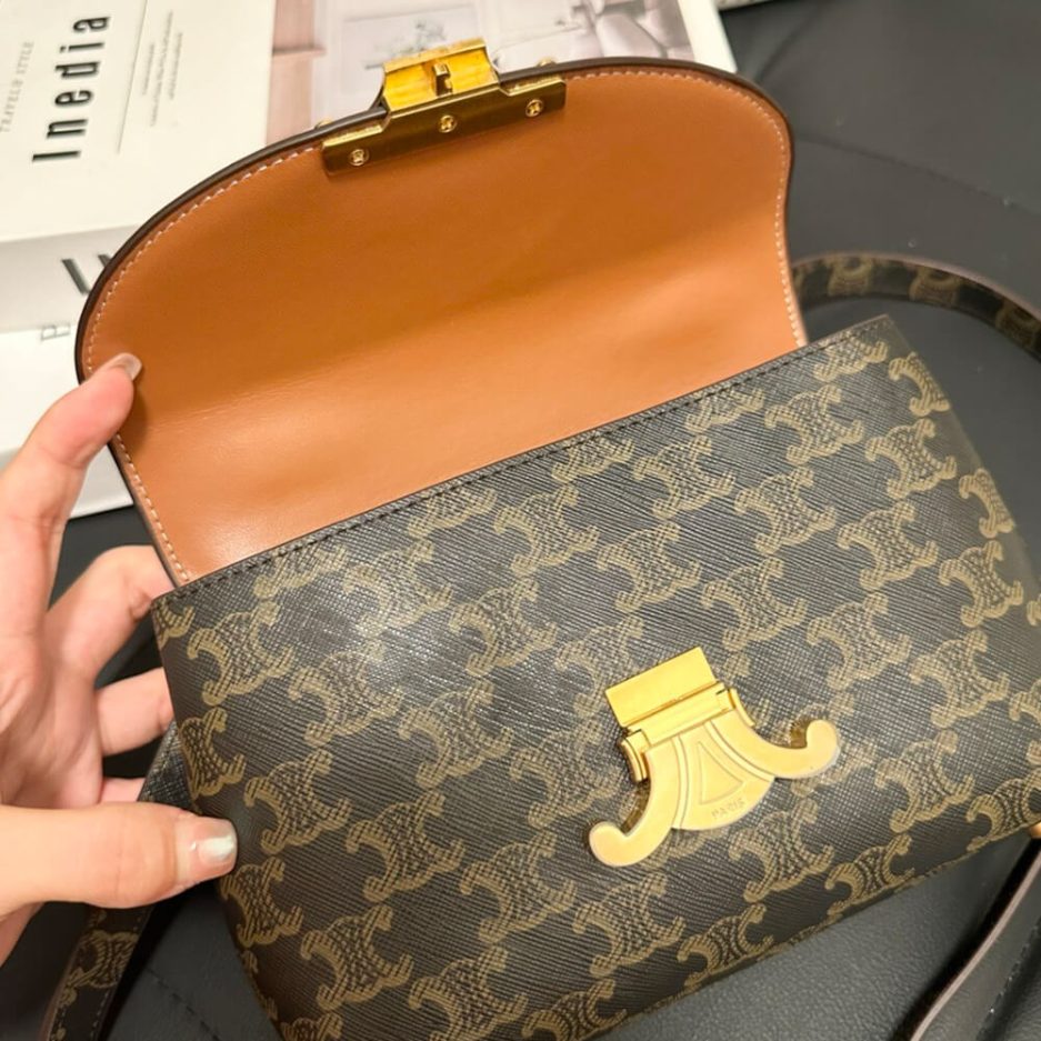 CELINE TEEN NINO BAG IN TRIOMPHE CANVAS - 图片 7