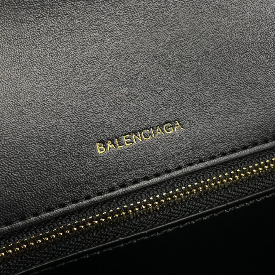 Balenciaga WOMEN’S HOURGLASS SMALL HANDBAG CROCODILE EMBOSSED - 图片 7
