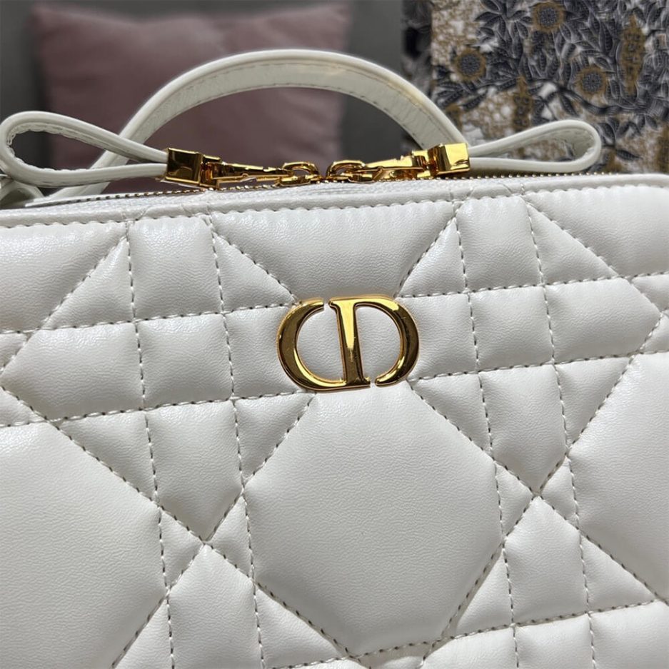 DIOR CARO BOX BAG WITH CHAIN - 图片 7