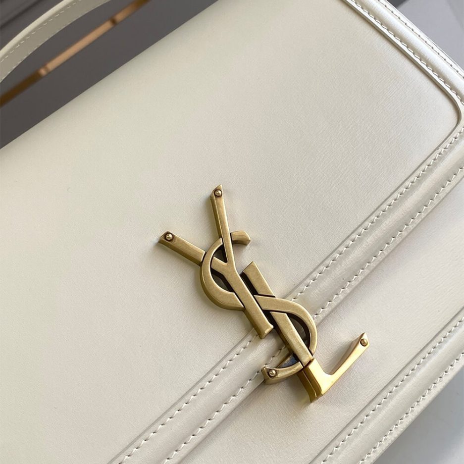 SOLFERINO MEDIUM SATCHEL IN BOX SAINT LAURENT LEATHER - 图片 7