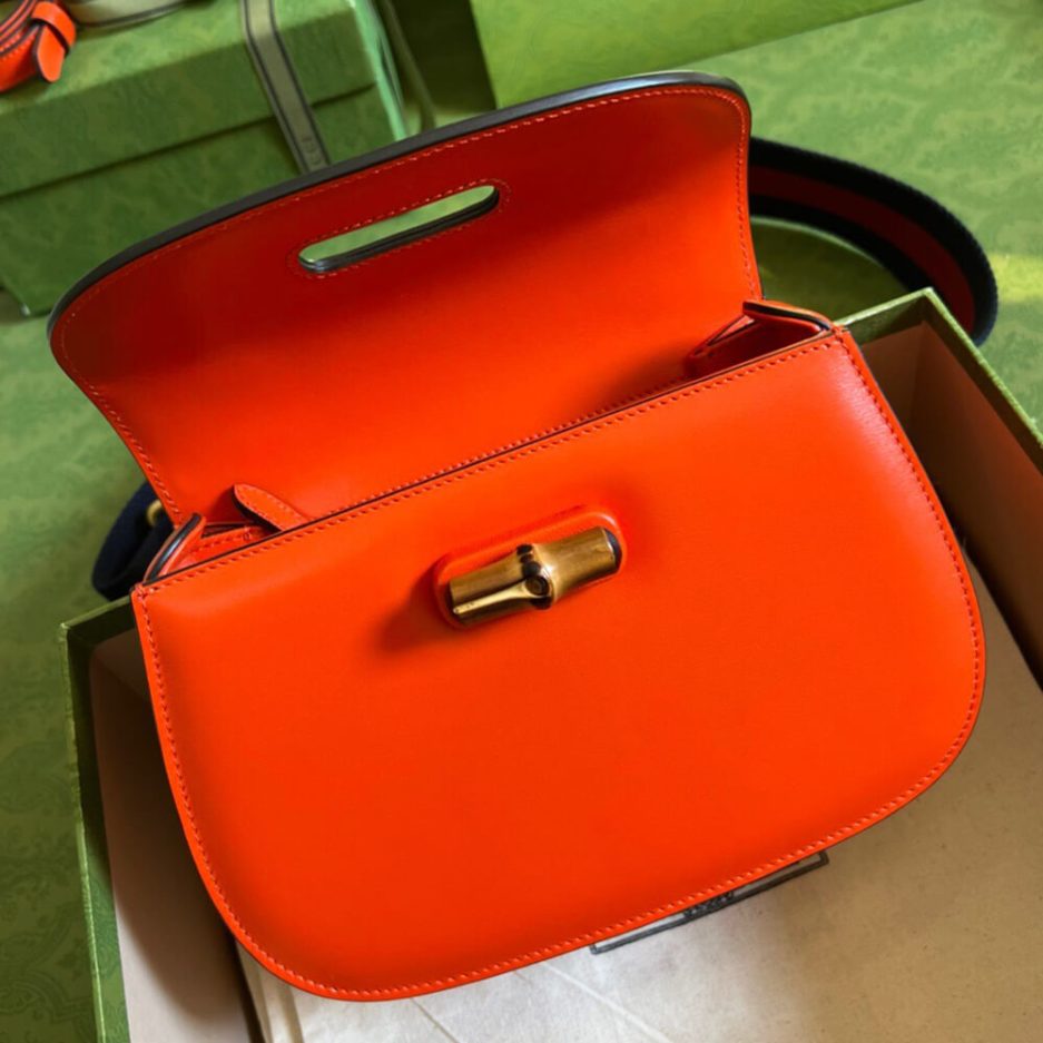 GUCCI BAMBOO 1947 JUMBO GG SMALL TOP HANDLE BAG - 图片 7