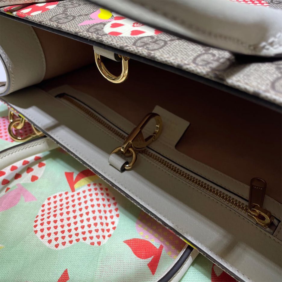 GG Multicolour small tote bag - 图片 7