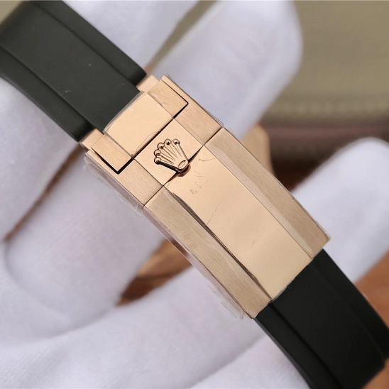 YACHT MASTER 1 GOLDEN DIAMOND BEZEL & DIAL RUBBER STRAP 40MM - 图片 6