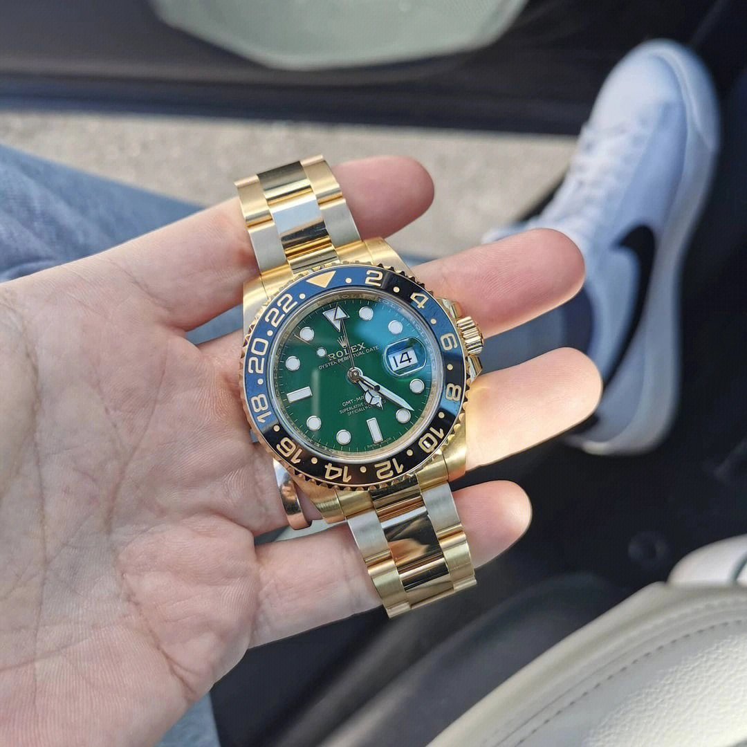 Rolex GMT-Master II Yellow Gold Automatic Green Dial Men's Watch 116718-LN-78208 - 图片 4