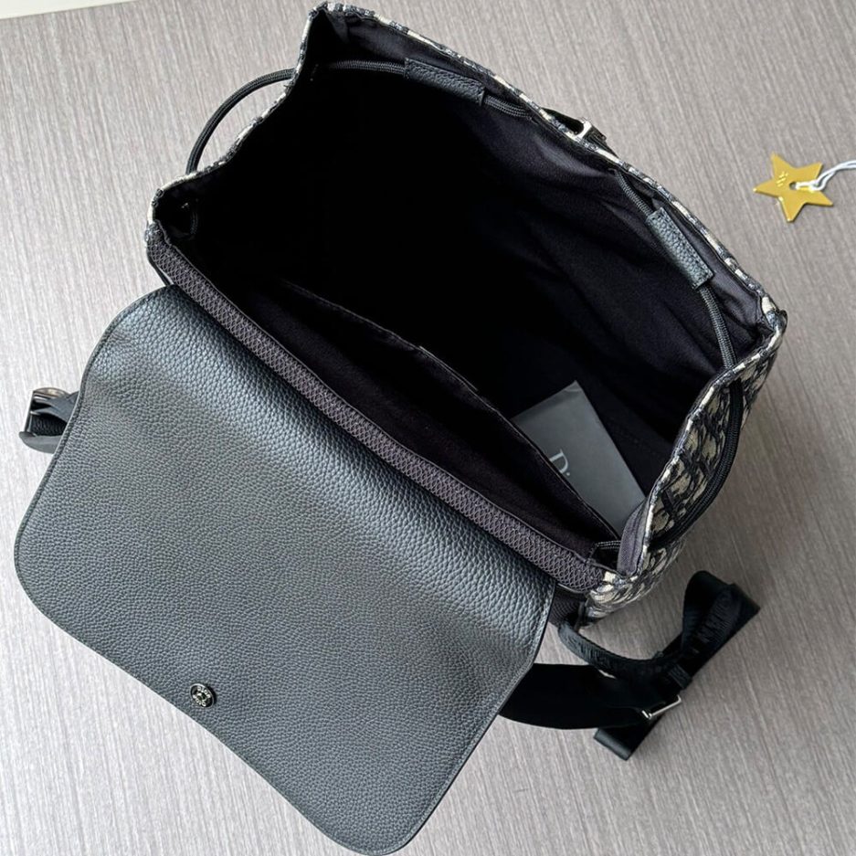 Dior Saddle Backpack with Flap(high-end grade) - 图片 8