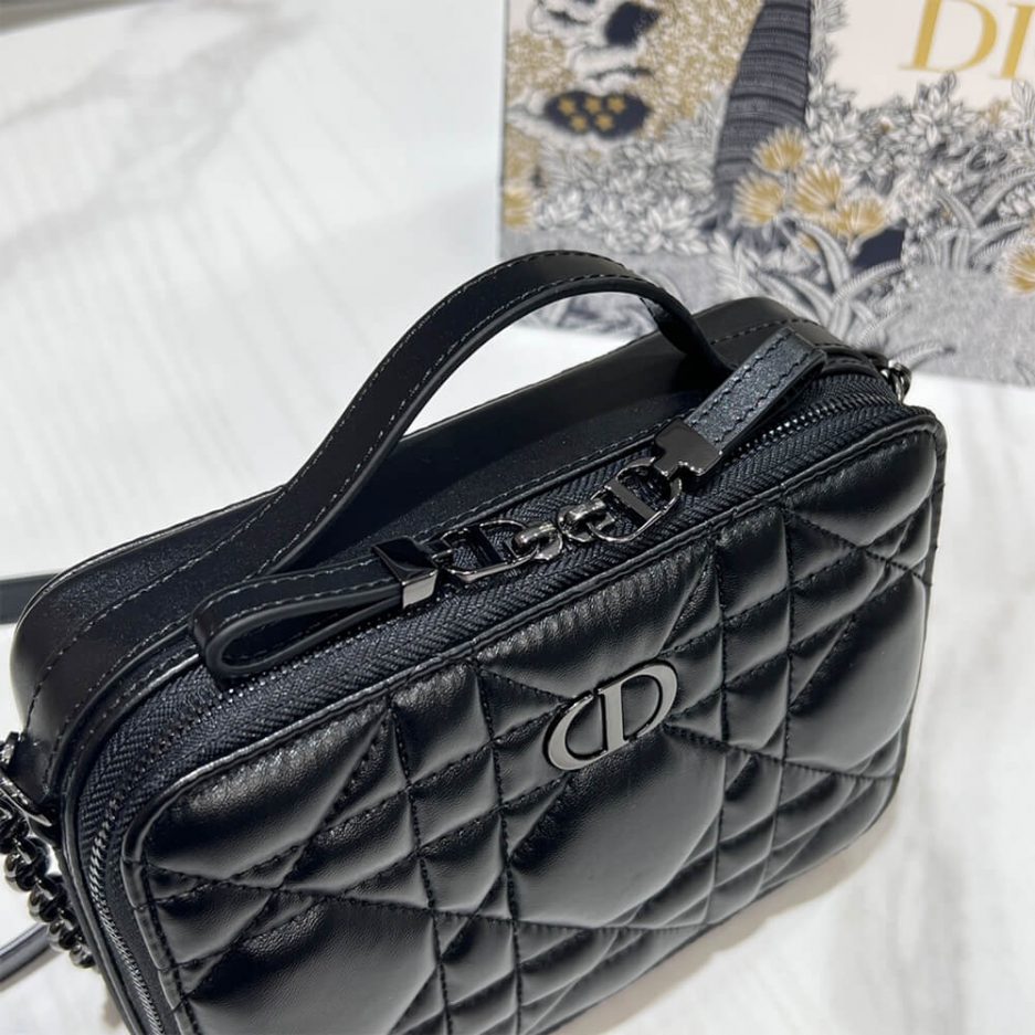 DIOR CARO BOX BAG WITH CHAIN - 图片 8