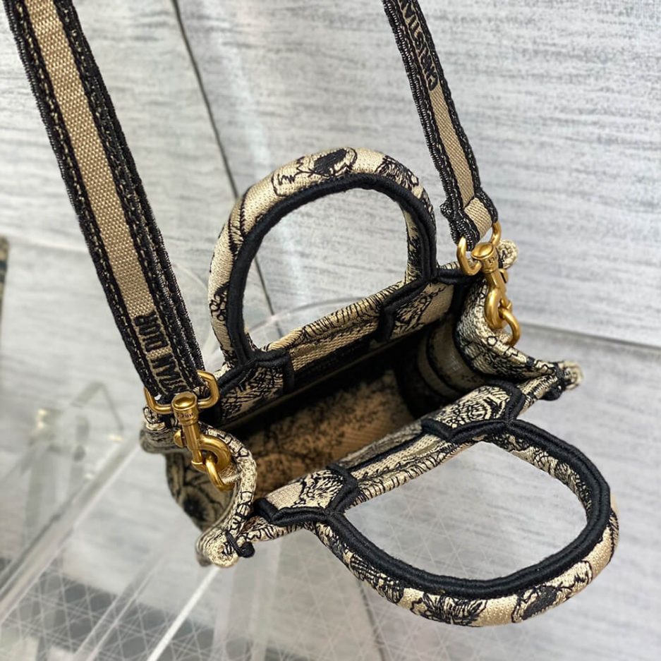 Mini Vertical Dior Book Tote - 图片 8