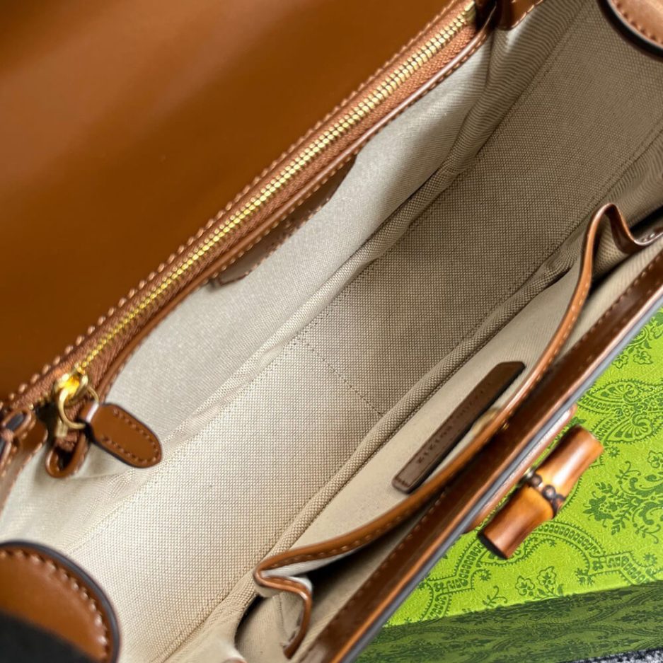 GUCCI BAMBOO 1947 MEDIUM TOP HANDLE BAG - 图片 8