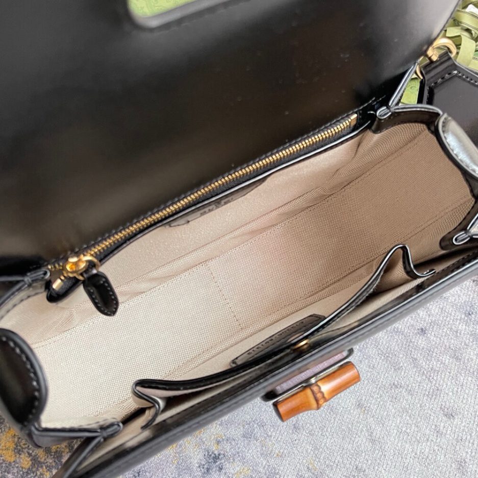 GUCCI BAMBOO 1947 JUMBO GG SMALL TOP HANDLE BAG - 图片 8