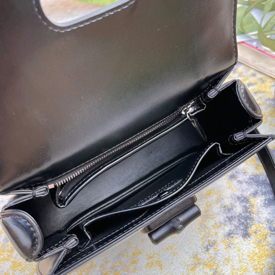 GUCCI BAMBOO 1947 JUMBO GG SMALL TOP HANDLE BAG - 图片 8