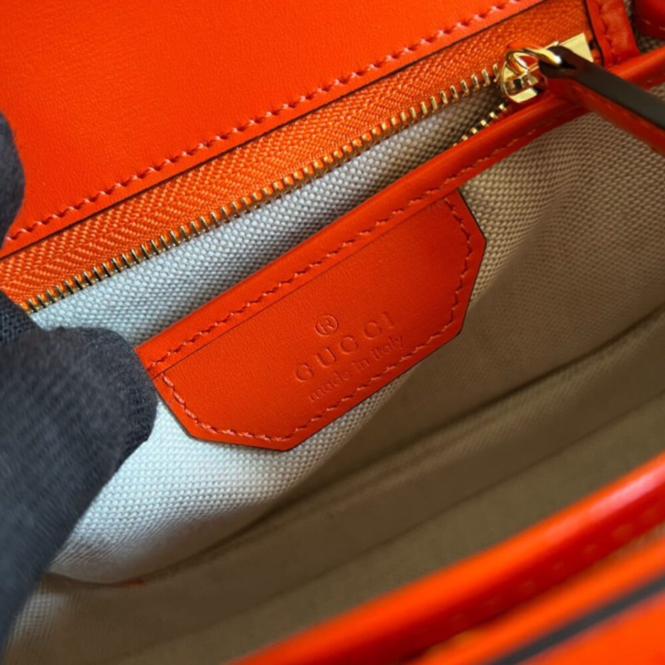 GUCCI BAMBOO 1947 JUMBO GG SMALL TOP HANDLE BAG - 图片 8