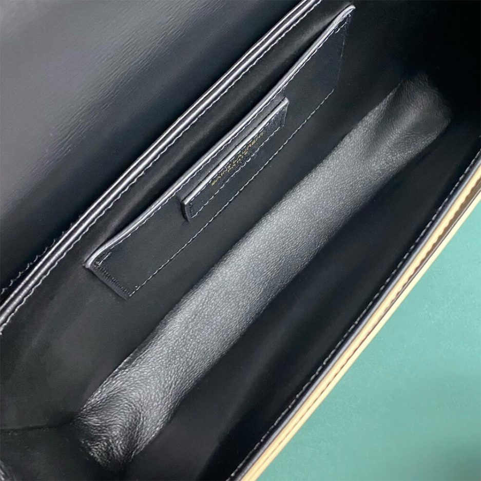 SOLFERINO MEDIUM SATCHEL IN BOX SAINT LAURENT LEATHER - 图片 8