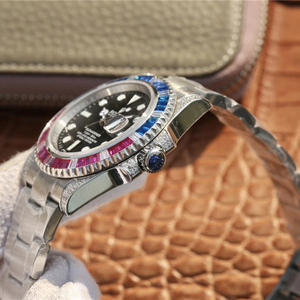 SUBMARINER SILVER BLUE / RED DIAMOND 40MM 116759 SAru-78209 - 图片 3